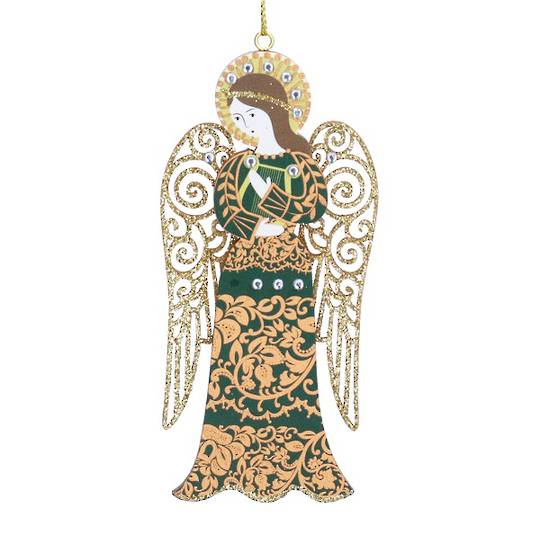 Wood Holy Angel, Green Dress 12cm *ETA Nov
